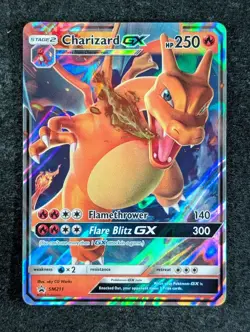 2019 Pokemon CHARIZARD GX SM211 Black Star Promos Hidden Fates Holo English - Image 1