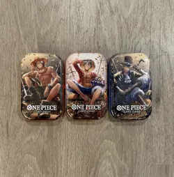 One Piece Tin Pack Set Vol 2 Set of 3 | TS-02 OP-13 | Sealed Bandai English - Image 1
