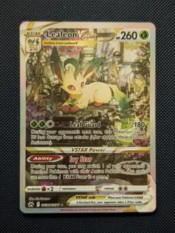 Leafeon VSTAR GG35/GG70 Crown Zenith Galarian Gallery Near Mint Pokemon TCG - Image 1