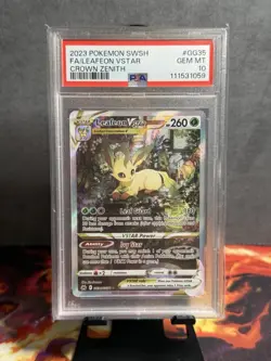 Pokemon TCG: Leafeon VSTAR GG35/GG70 Crown Zenith PSA 10 GEM MINT - Image 1