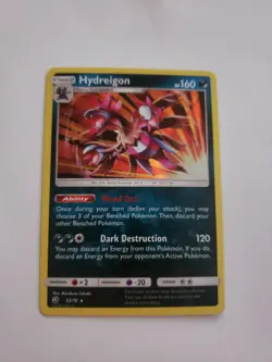 Hydreigon 33/70 SM Dragon Majesty Set HOLO RARE Pokemon Card NEAR MINT - Image 1
