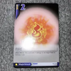 DISNEY TOMY KINGDOM HEARTS FIRE 68/162 LEVEL 2 MAGIC ATTACK TRADING CARD! - Image 3