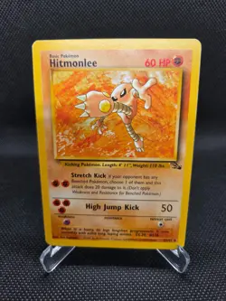 Hitmonlee 22/62 Fossil Rare Pokemon Card TCG 1999 WOTC - Image 1