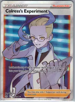 Colress's Experiment (Full Art) 190/196 SWSH11: Lost Origin - Pokemon Card - NM - Image 1