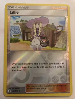 Pokemon TRAINER LILLIE 122/149 UNCOMMON REVERSE HOLOFOIL SUN & MOON - Image 1