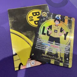 One Piece x BVB Borussia Dortmund Promo Card Monkey D Luffy ST13-003 - Image 1