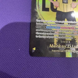 One Piece x BVB Borussia Dortmund Promo Card Monkey D Luffy ST13-003 - Image 2