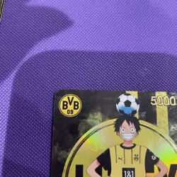 One Piece x BVB Borussia Dortmund Promo Card Monkey D Luffy ST13-003 - Image 3