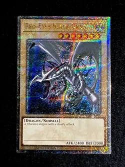YUGIOH • RED EYES BLACK DRAGON • QUARTER CENTURY SECRET RARE • TN23-EN003 • NM - Image 1