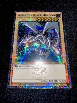 YUGIOH • RED EYES BLACK DRAGON • QUARTER CENTURY SECRET RARE • TN23-EN003 • NM - Image 5