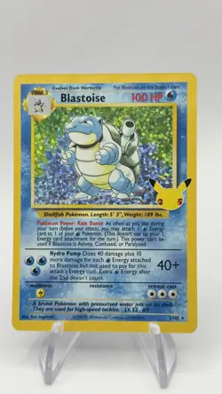 Pokemon - Blastoise holo trading card - Celebrations: Classic Collection 2/102 - Image 1
