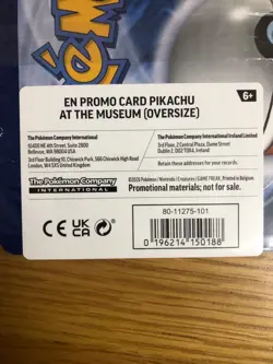 Pokemon En Promo Card Pikachu At The Museum Oversize Card x 10 New - Image 3