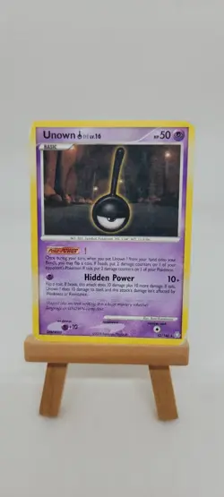 Unown 42/146 Legends Awakened Rare Non-Holo Card LP - Damaged - Image 1