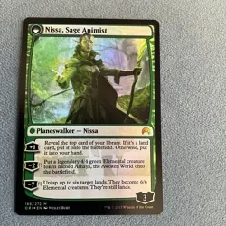 MTG - Nissa, Vastwood Seer -Magic Origins- FOIL PRERELEASE- MAGIC CARD - Image 2
