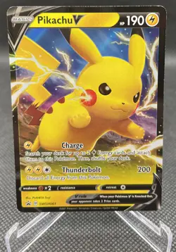 Pikachu V SWSH061 Shining Fates Promo Pokemon Card NM - Image 1