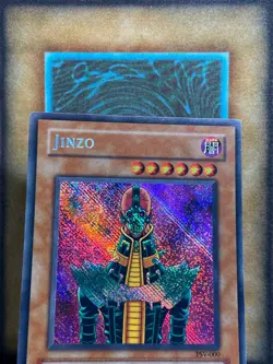 Yugioh Jinzo PSV-000 Secret Rare Original Print Reverse Foil Misprint Error LP - Image 2