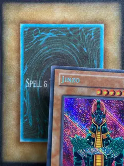 Yugioh Jinzo PSV-000 Secret Rare Original Print Reverse Foil Misprint Error LP - Image 5