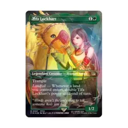 WOTC Universes Beyond: FIN Tifa Lockhart (Borderless) (Chocobo Track Foil) NM - Image 1