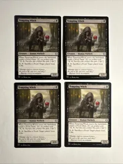 4x Mtg Jumpstart Tempting Witch NM/M Magic The Gathering - Image 1