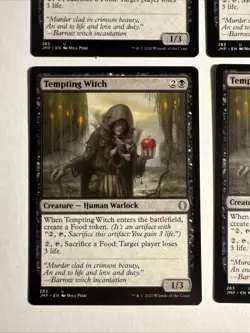 4x Mtg Jumpstart Tempting Witch NM/M Magic The Gathering - Image 2