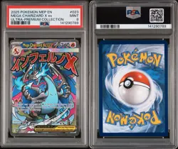 2025 Pokemon #023 Mega Charizard X Ex UPC Black Star Promo PSA 9 MINT QTY - Image 3