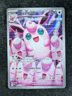 2025 Pokemon WIGGLYTUFF 105/094 Phantasmal Flames Illustration Rare Holo English - Image 1