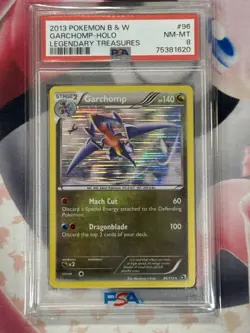 2013 Pokemon B & W Legendary Treasures Garchomp 96/113 PSA 8 - Image 3
