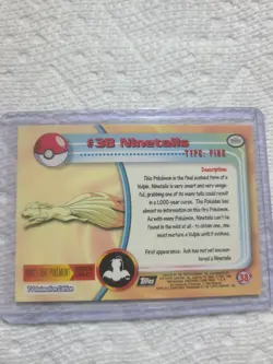 Pokemon 1999 #38 Ninetales - Topps Series 1 NM-MT - Image 5
