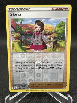 Gloria Trainer 141/172 Pokemon Brilliant Stars Reverse Holo - Image 1