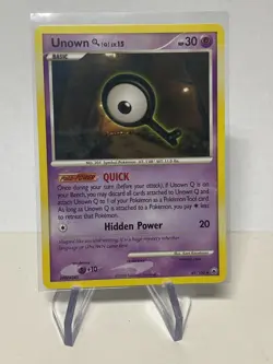 2008 POKEMON UNOWN Q 49/100 MAJESTIC DAWN Regular NM/M - Image 1