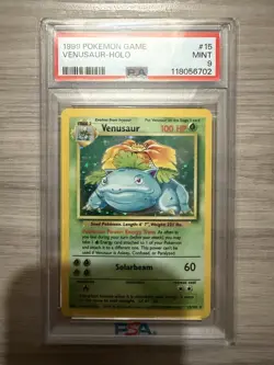 1999 Pokemon Venusaur PSA 9 Mint Holo #15 - Image 1