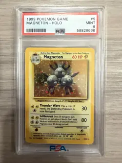 1999 Pokemon Magneton PSA 9 Mint Holo #9 - Image 1