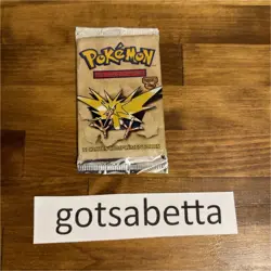 French Pokemon TCG Fossil Zapdos Booster Pack Wizards of the Coast - Image 1