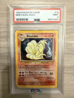 1999 Pokemon Ninetales PSA 9 Mint Holo #12 - Image 1