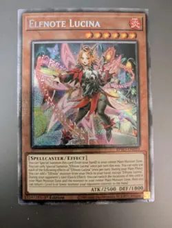 BPRO-EN010 Elfnote Lucina Starlight Rare 1st Edition YuGiOh *IN HAND* - Image 1