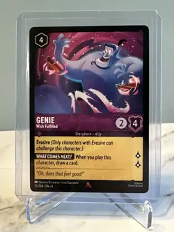 Disney Lorcana Genie - Wish Fulfilled Azurite Sea 53/204 Rare - Image 1