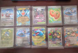 Pokemon Mega Evolutions Phantasmal 28 Mixed Card Lot Ex, Full Art And Trainers - Image 1