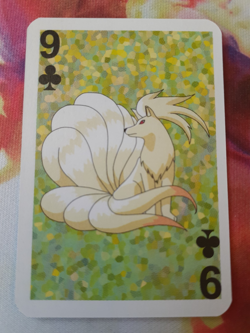 Pokemon Ninetales 9 of Clubs 1999 Mini Deck Playing Cards 2.5x1.75in NM (x1) - Image 1
