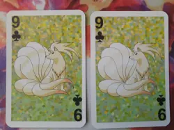 Pokemon Ninetales 9 of Clubs 1999 Mini Deck Playing Cards 2.5x1.75in NM (x1) - Image 2