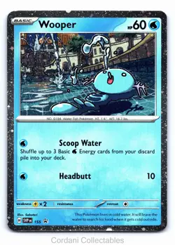 Wooper SVP155 - SV Black Star Promo - Cosmos Holo Pokemon Card - Near Mint - Image 1