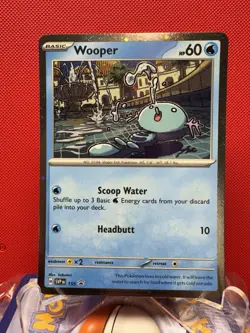 Wooper Cosmos Holo Black Star Promo - SVP155 Pokemon Card NM #437 - Image 1