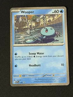 Wooper Cosmos Holo Black Star Promo - SVP155 Pokemon Card NM - Image 1