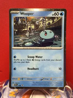 Wooper Cosmos Holo Black Star Promo - SVP155 Pokemon Card NM #431 - Image 1