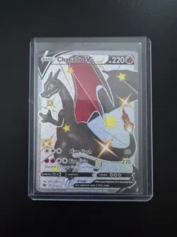 Shiny Charizard v Pokemon Champions Path Secret Rare Card 079/073 Mint Condition - Image 1