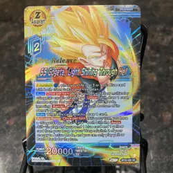 SS Gogeta Light Shining Through Hell PRERELEASE Foil Dragon Ball Super Card | NM - Image 1