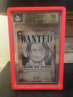 2024 One Piece Card Game Emperors in the New World Shanks WANTED POSTER BGS 10 - Image 1