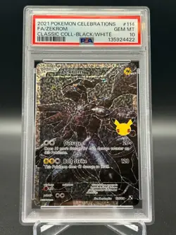 2021 POKEMON CELEBRATIONS CLASSIC COLLECTION #114 FULL ART/ZEKROM PSA 10 - Image 1