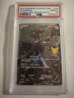 2021 POKEMON CELEBRATIONS CLASSIC COLLECTION #114 FULL ART/ZEKROM PSA 10 - Image 1
