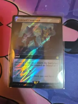 Drowned Catacomb (Extended Art) (Surge Foil) Magic MTG Doctor Who (1083) NM - Image 1