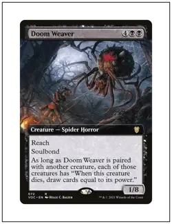 1x Doom Weaver, Extended Art, Magic the Gathering MTG NM - Image 1